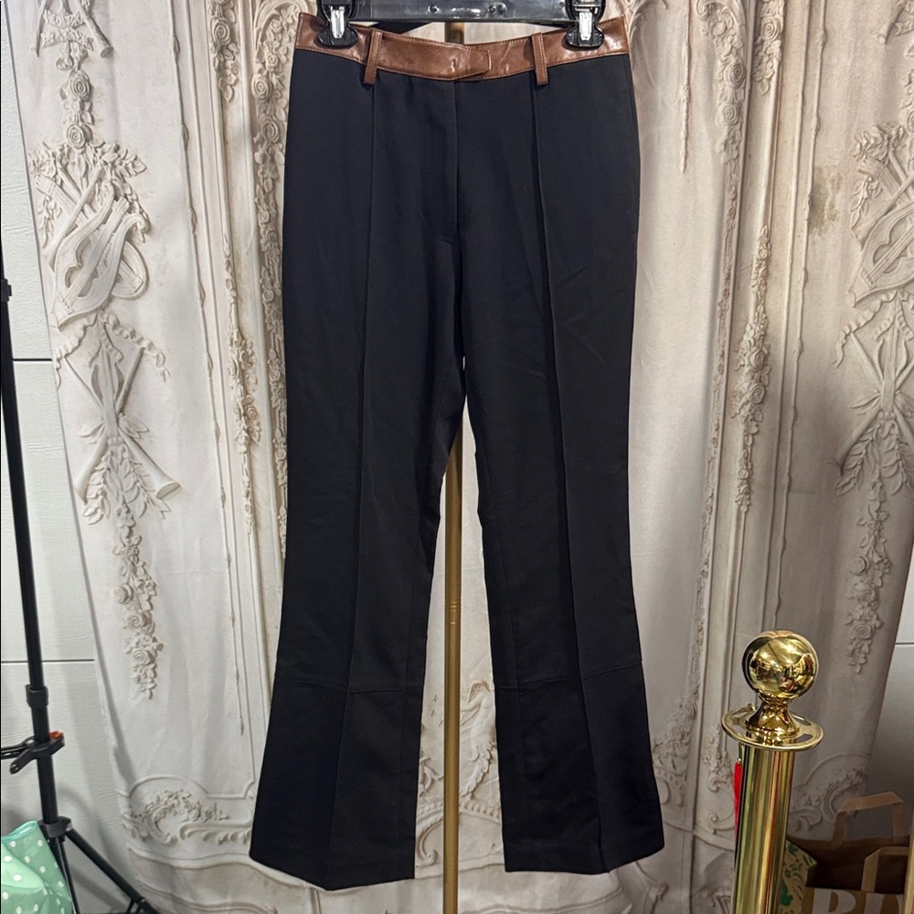 Kijun women’s pants with faux leather trim